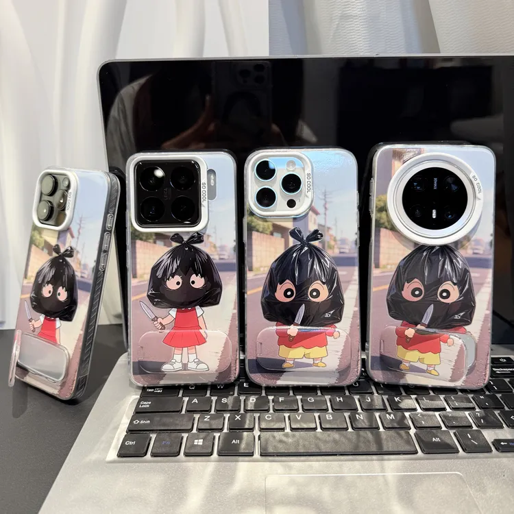 垃圾袋小新支架适用苹果/华为/荣耀/OPPO/VIVO/小米手机壳防摔