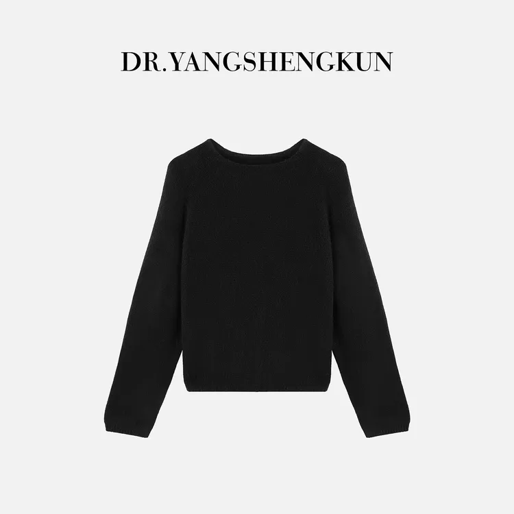 杨圣坤2025新品100%山羊绒简约纯色百搭套头长袖针织衫S82592314