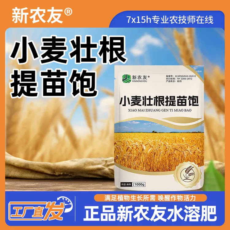 小麦晚播生根壮苗提苗可撒施可喷施专用水溶肥