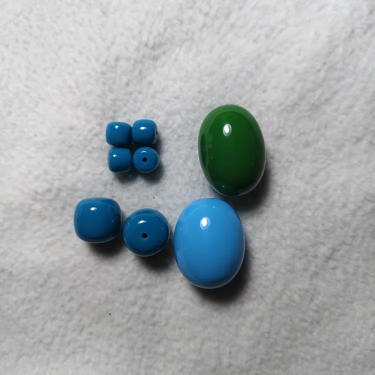 大山出品精品高配锁骨柠檬黄，天空蓝枣珠及六粒老型珠(复刻平替)