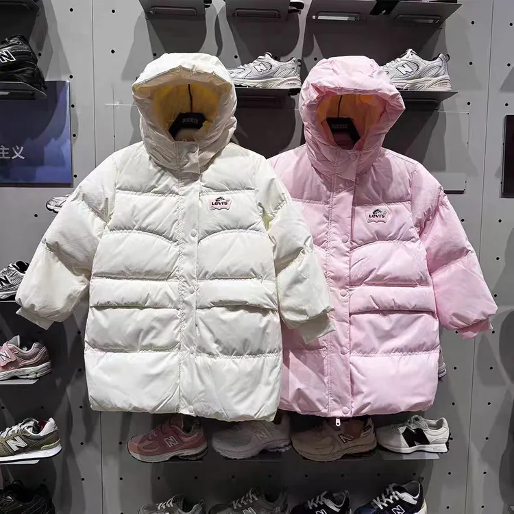 Levi's李维斯儿童装百搭舒适休闲外套保暖中长款羽绒服 LV2542135