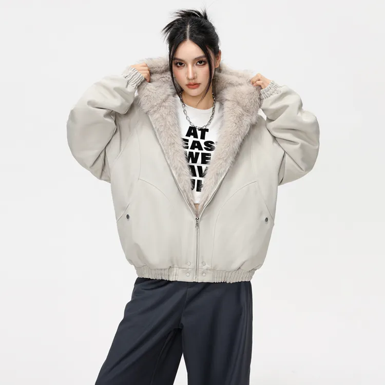 York Zoom秋冬新品连帽加厚座山雕毛领棉服情侣棉衣男工装痞帅