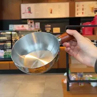 超值！仅需9·9【新款】不锈钢带手柄小碗胡桃木泡面小锅奶锅