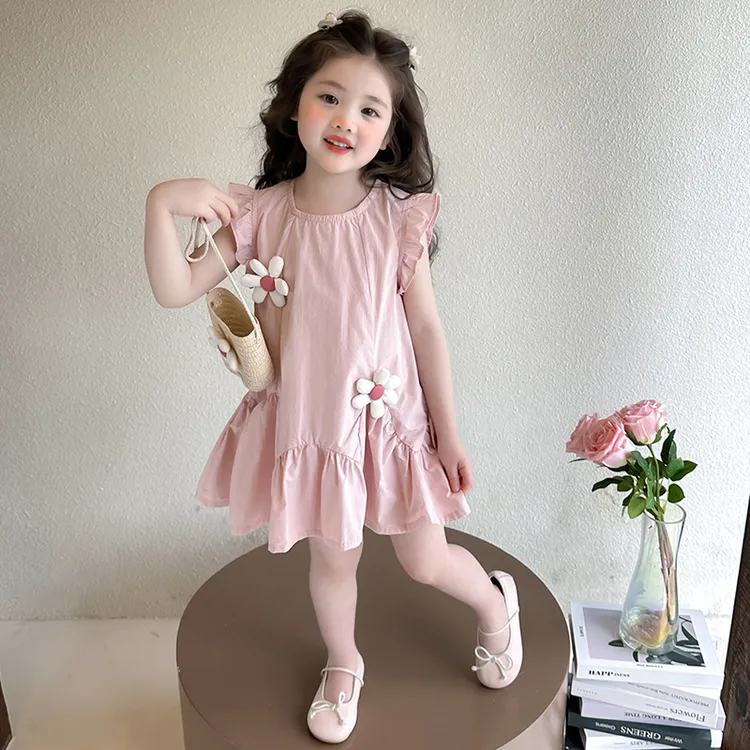 女童连衣裙夏季2025新款小女孩宝宝洋气时髦衣服儿童夏装公主裙子