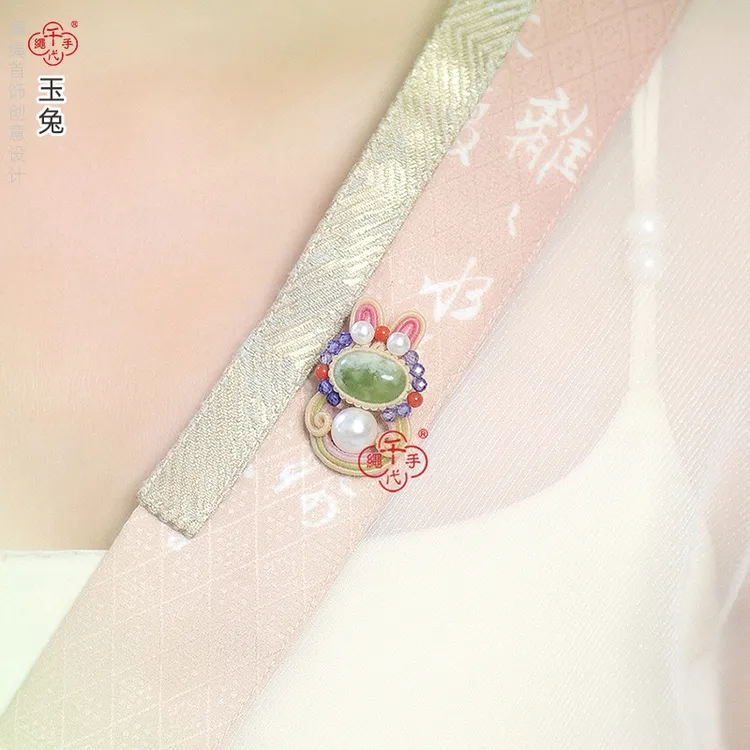 【玉兔】材料包 线材 成品 千代手绳 编绳首饰创意设计