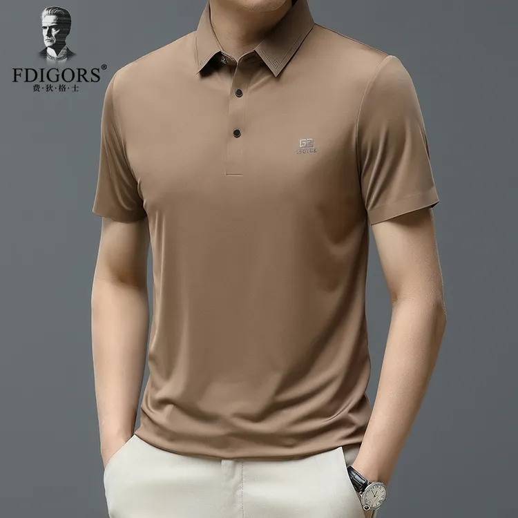 FDIGORS/费狄格士polo衫男潮流夏季新款短袖翻领商务休闲凉感上衣
