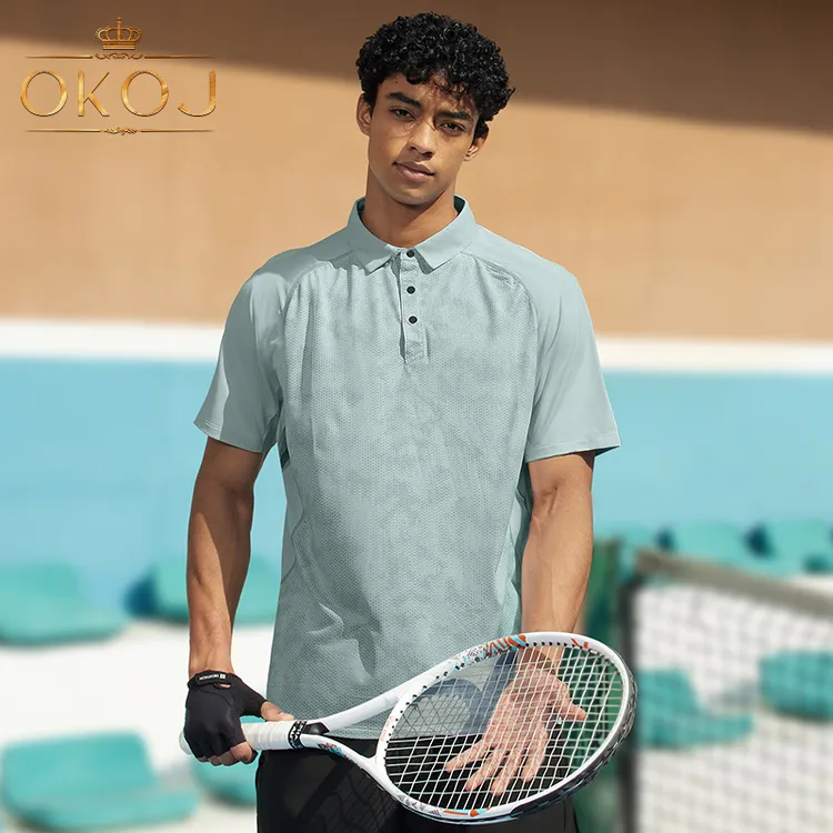 OKOJ运动polo衫男短袖上衣夏季薄款透气速干衣休闲高尔夫网球服