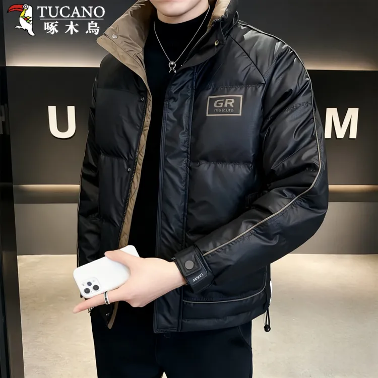 TUCANO/啄木鳥秋冬穿搭羽绒棉服男装新款2025年潮男立领秋冬外套