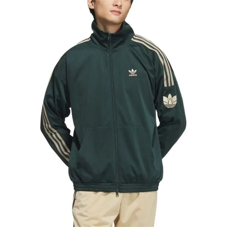 adidas/阿迪达斯三叶草男女装 经典复古休闲立领夹克外套JL8400