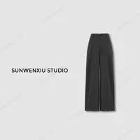 swx studio3店 “私服西裤”极简一粒扣垂感西裤（拉毛质感会起球）