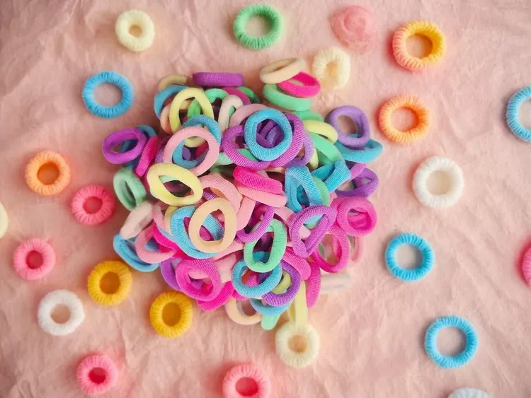 通用原创设计发圈发绳女孩彩色弹性不伤发头绳头饰儿童女童可爱