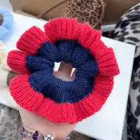 M114红蓝色毛线洋气肠圈