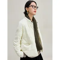 麻霖秋冬新品丝绒新中式小立领90白鹅绒复古保暖羽绒服外套