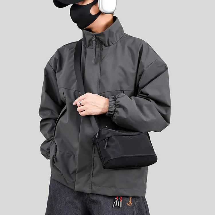 男士斜挎小包单肩包包牛津坊通勤包大容量男士包户外百搭防水日系商品图