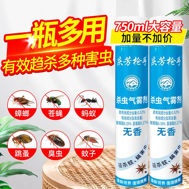 杀虫剂气雾剂家用室内灭苍蝇驱蚊子药杀虫喷射剂除蟑螂喷雾清香型