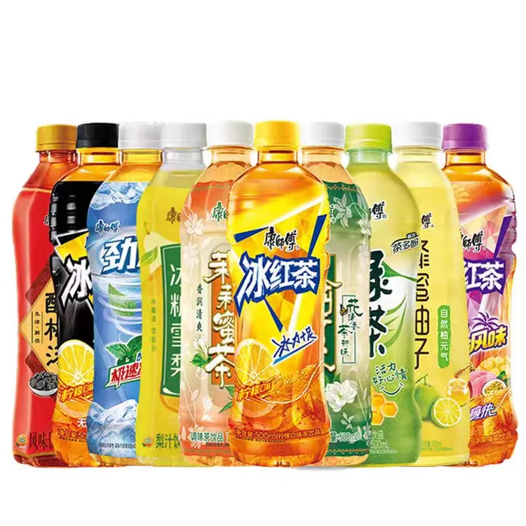 康师傅500ml系列红茶绿茶蜜茶柚茶多种口味任选果味调味茶饮料