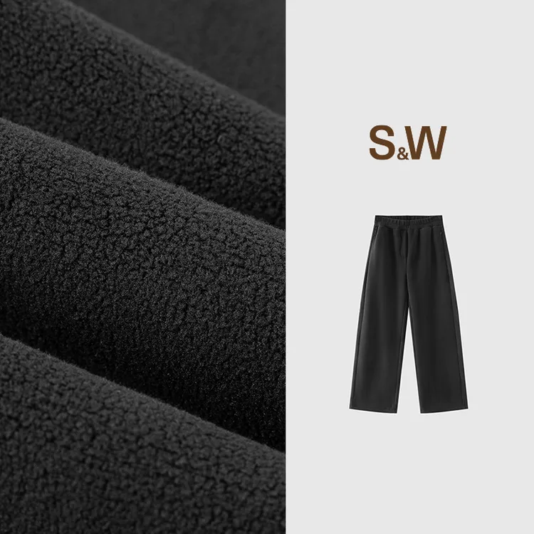 SW速惟新款高腰秋冬休闲松弛感时尚百搭休闲长裤6381