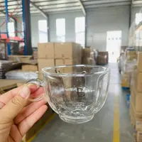 出口双层透色内胆咖啡杯牛奶杯果汁杯单只