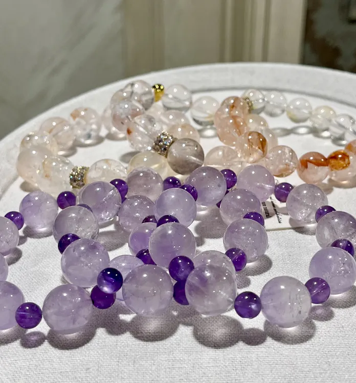 [石光物屿] 天然水晶串珠 扣数现装 请勿盲目下单No退No换！10-49