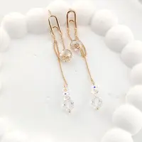 XUPING/旭平首饰 合金仿水晶耳饰 【潘生福利】百搭 GDQ X000976417