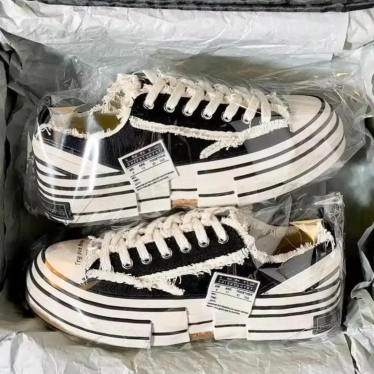 吴建同款乞丐鞋增高2025新款百搭硫化帆布鞋男女厚底情侣潮流板鞋