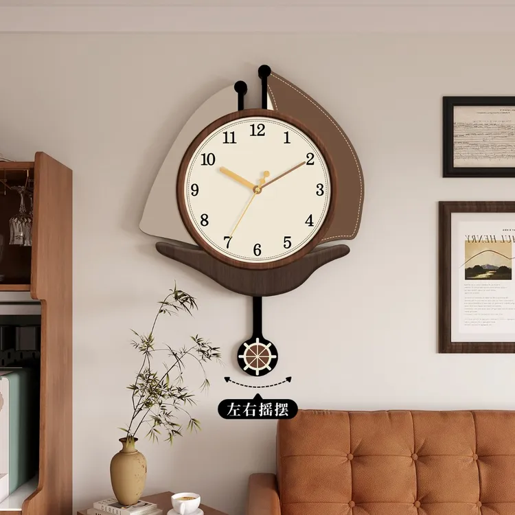 创意帆船钟表挂钟客厅家用万年历艺术新款时钟挂墙免打孔静音挂表