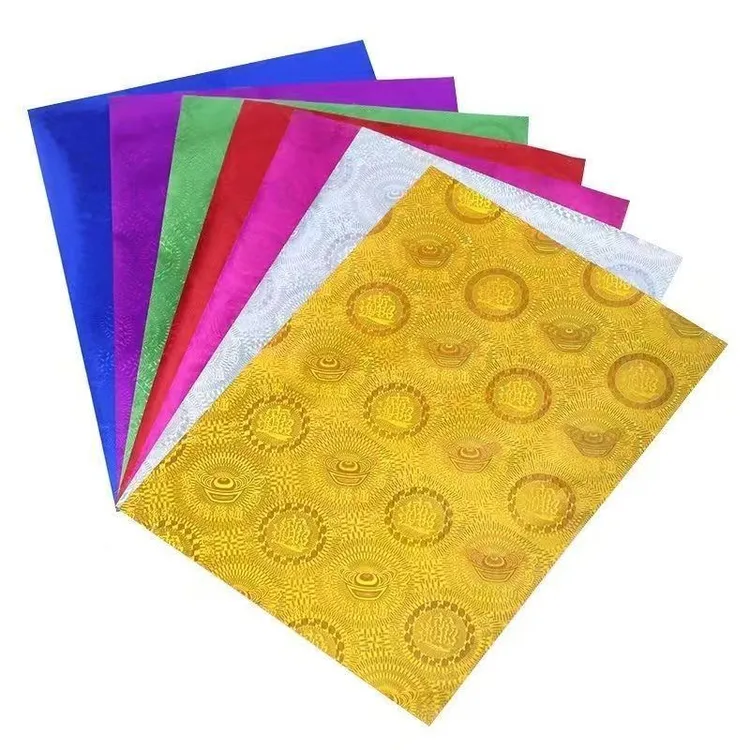 【白底加厚】多种尺寸手工折纸镭射纸印刷品质量好价价格低