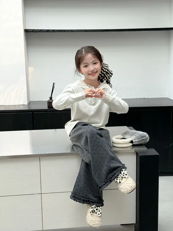 女童纯棉打底衫春秋儿童连帽休闲吸汗长袖蕾丝中大童T恤洋气宝宝