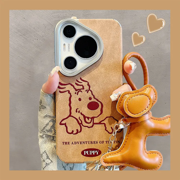 适用华为pura70pro+手机壳pura80pro美拉德皮质史努比mate60pro