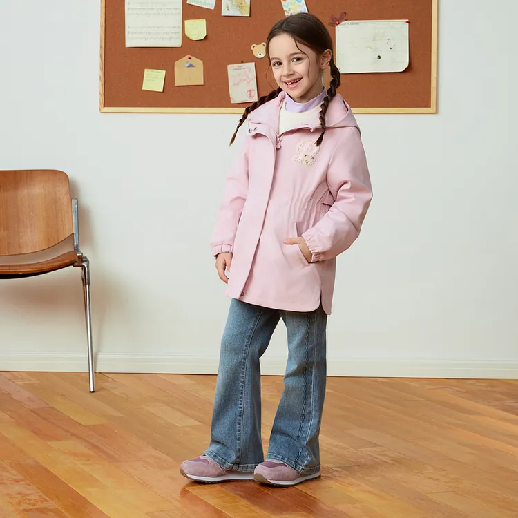 PawinPaw25年秋季新款女童连帽收腰外套夹克保暖舒适PCJAF4821E