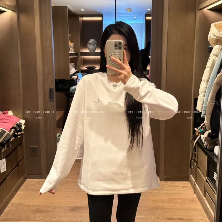 宿慕SUMU舒适保暖男女同款上衣11-8新款设计感时尚鹅绒T恤02