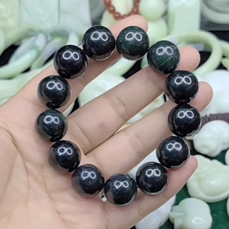 蓝田玉手串 百搭时尚