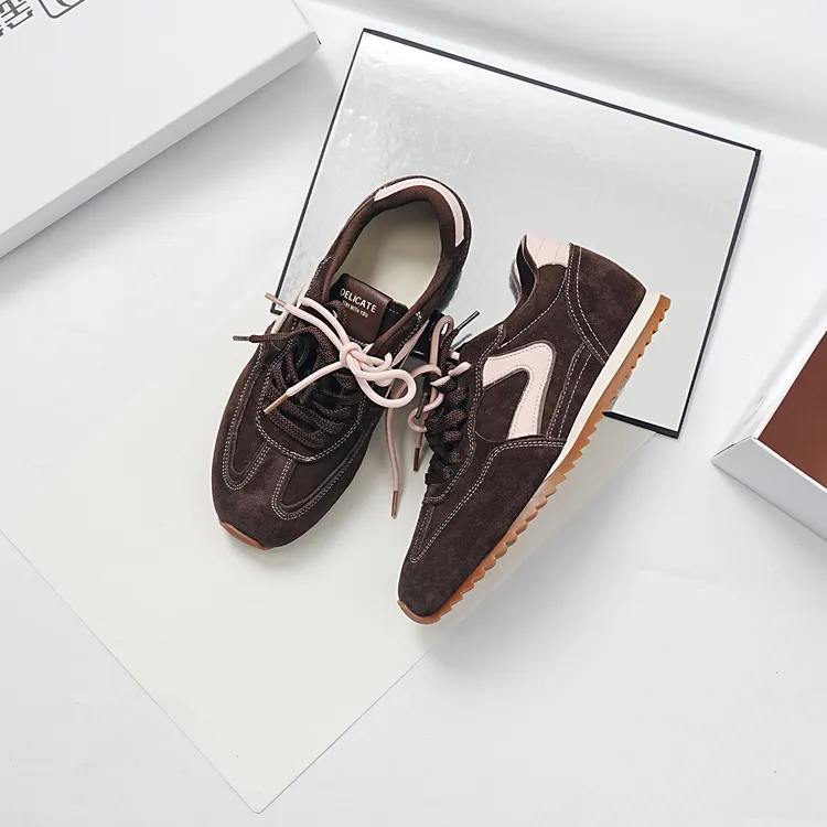 金雀绫【轻跑家】时尚内增高圆头系带运动鞋休闲鞋SZAK3XAM0929