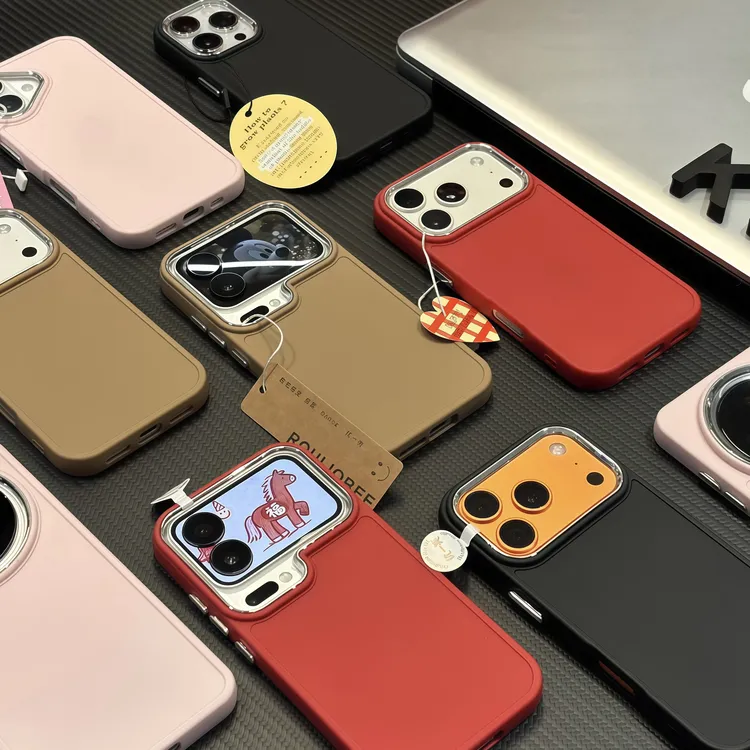 BANCA高颜值电镀护镜框适用苹果17promax手机壳14华为vivoppo小米