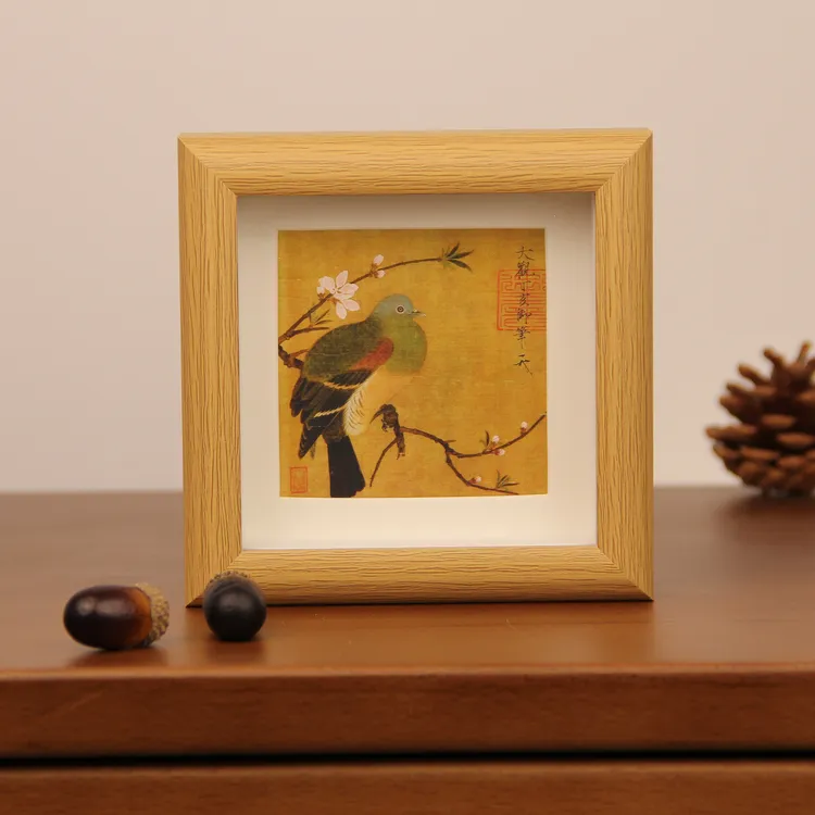 宋代工笔画花鸟画国画客厅装饰画新中式玄关挂画桌面摆件画框小画