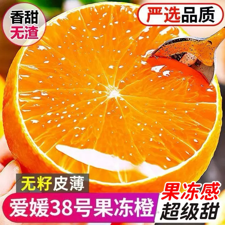 正宗四川爱媛38号果冻橙【头茬新果】现摘新鲜当季橙子爆甜多汁批发