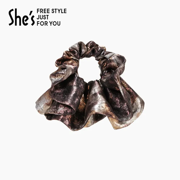 shes茜子巴比耶序拉德金属感盘发发圈法式头花高级感发饰