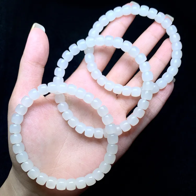 【云上叙】和田玉单圈手串-多样性发一件-6.5mm-v91344-M（甄选）