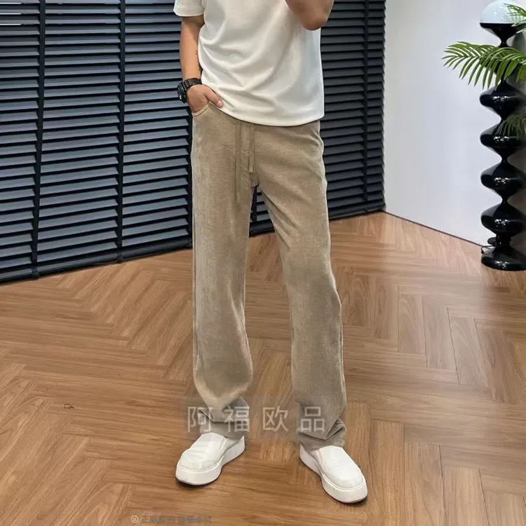 【阿福欧品】男士百搭老钱风超软弹条绒休闲裤