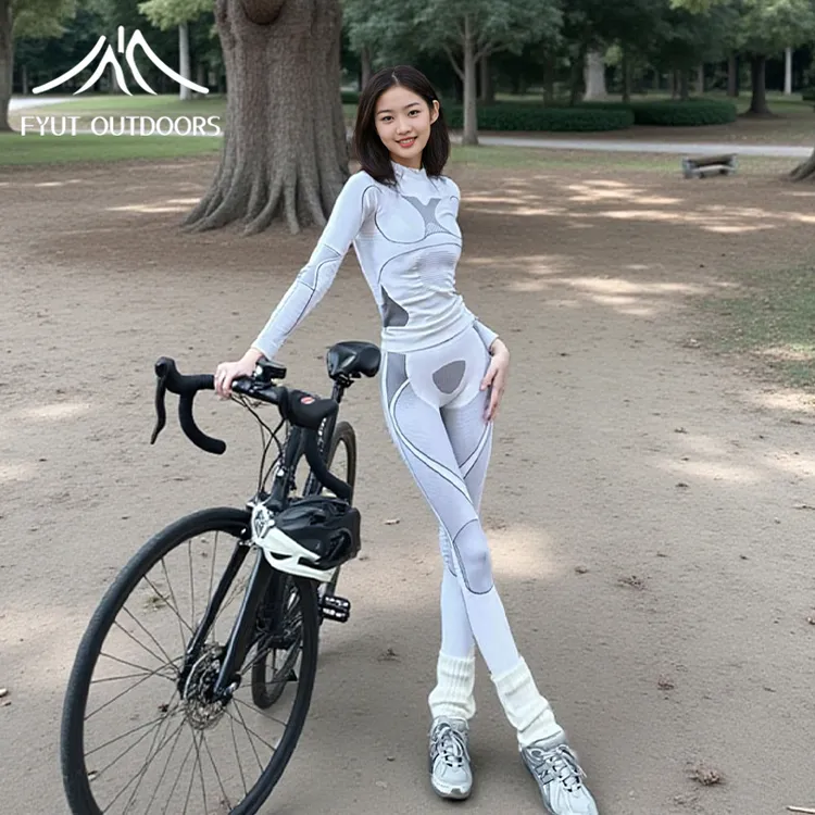FYUT秋冬户外运动速干衣2024男女骑行登山透气排汗保暖打底衣套装