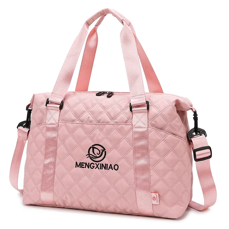 时尚大手提肩背斜跨牛津布运动包女士旅行包-1068