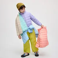 3QR儿童轻薄羽绒服女童短款2025新款洋气男童中大童童装冬季外套