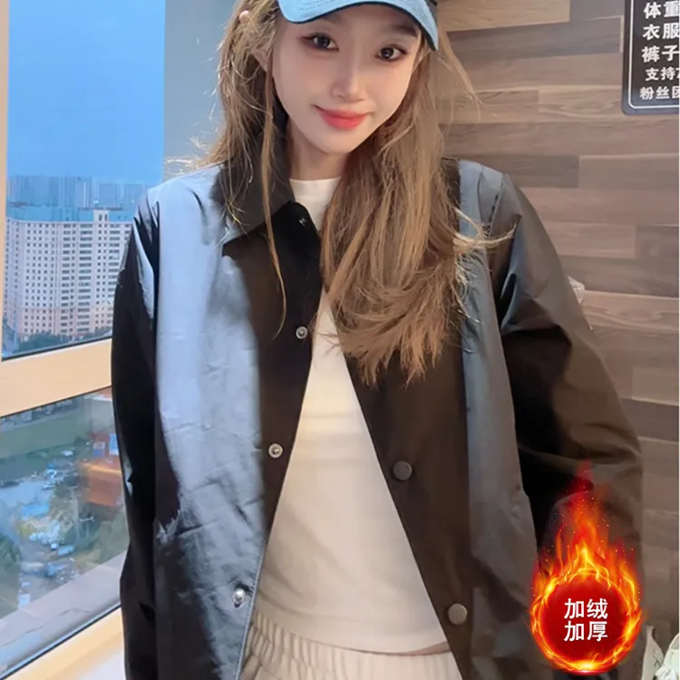 2026春秋季新款可外穿衬衫休闲开衫女短款小个子百搭薄外套上衣商品图