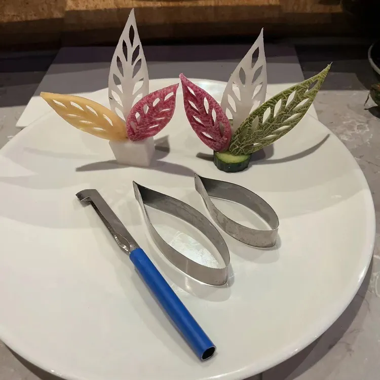 （柳叶刀3件套）柳叶花样雕刻刀不锈钢雕花酒店厨师家用diy厨房工具