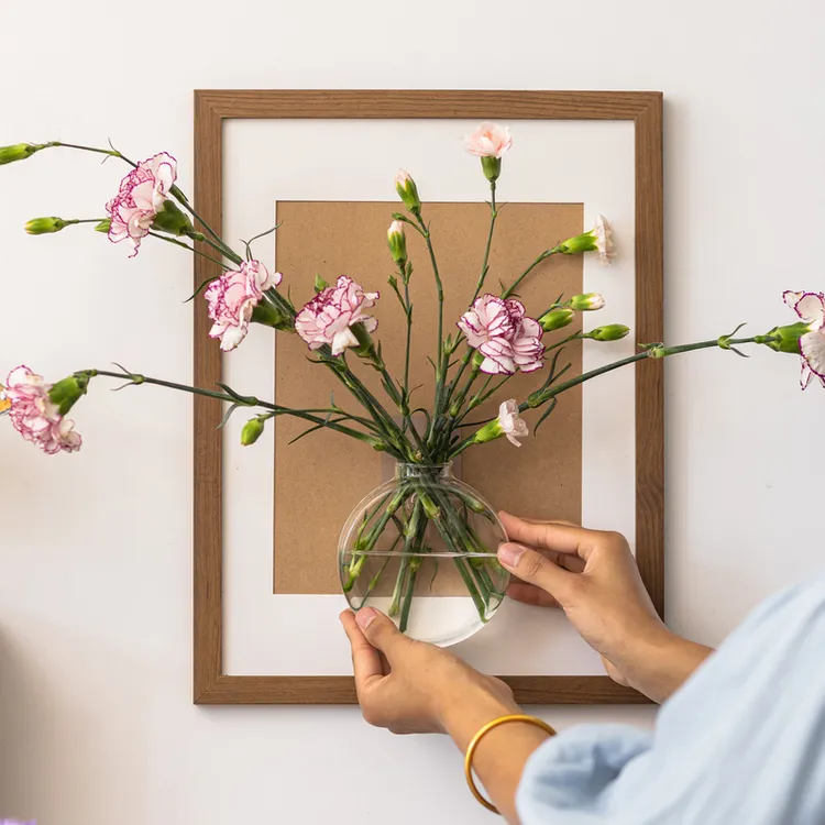 【掬涵】花瓶装饰画水培绿植客厅挂画创意相框玄关餐厅墙饰壁画