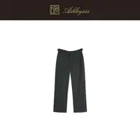 【ASHLEYASS】“深灰基底”裤腿开衩微喇羊毛小直筒九分裤LSK251642S