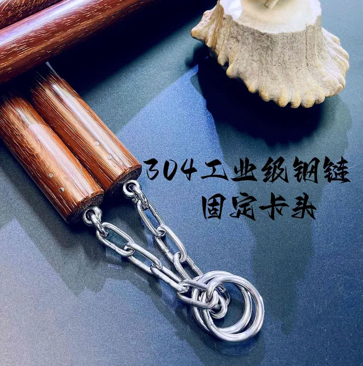 木犀鸟-南洋红标准款双截棍实木制品防身户外武术表演体育用品