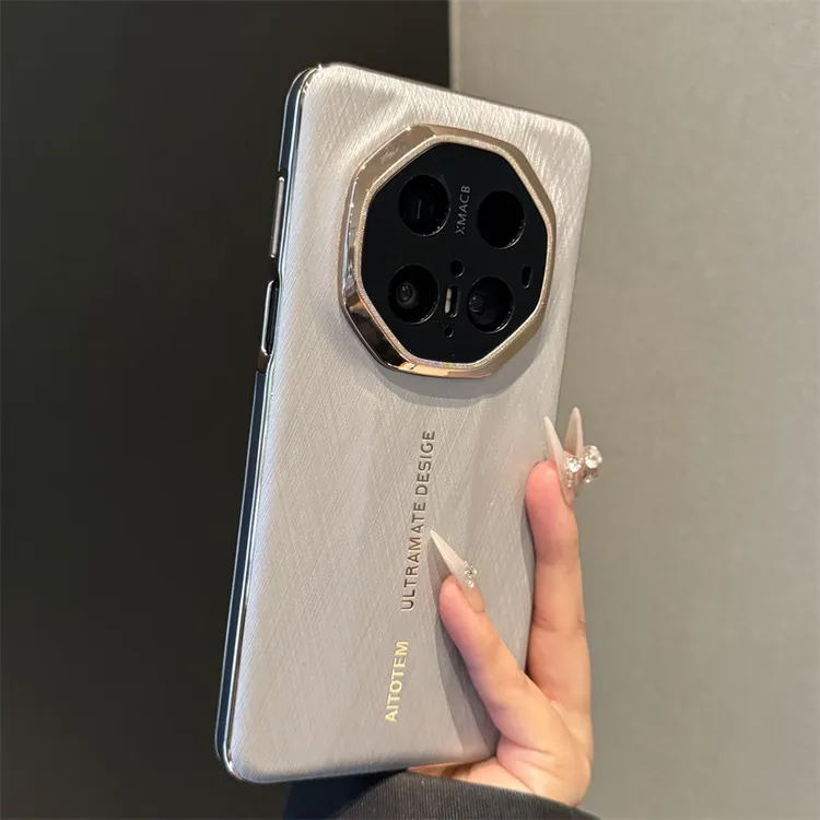 适用华为mate70rs非凡大师手机壳高级感金丝银棉纹新款镜头全包潮
