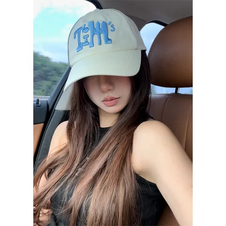 潮牌刺绣棒球帽女韩版春夏季新款软顶情侣遮阳鸭舌帽男深顶显脸小