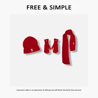 Free&Simple-'冬季保暖套装‘秋冬款针织帽子围巾手套-AL0235